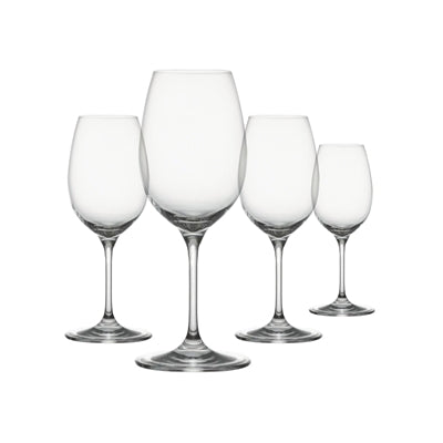 Clear™ Shatter-Proof, White Drinkware, Set of 4